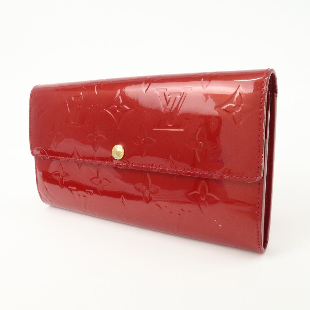 💎✨BEAUTIFUL✨💎AUTHENTIC LV Vernis Portefeuille Sarah Wallet Rose Indien